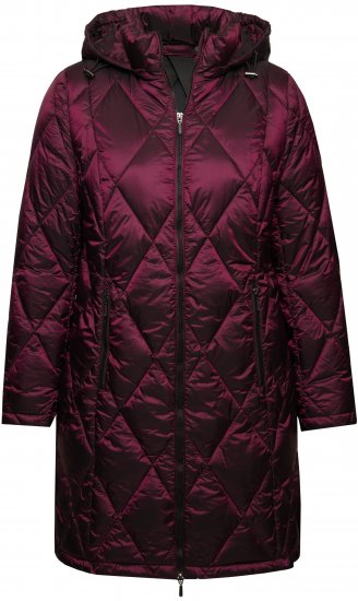 Ulla Popken HYPRAR Diamond Quilted Jacket Carmine Red - Jassen - 