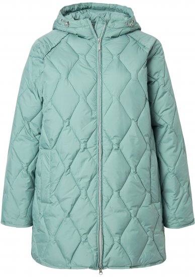 Ulla Popken HYPRAR Quilted Water Repellent Jacket Mint Green - Jassen - 