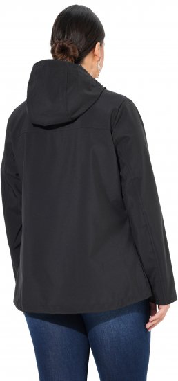 Ulla Popken HYPRAR Toggle Button Microfleece Lined Jacket Black - Jassen - 