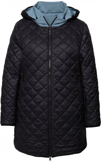 Ulla Popken HYPRAR Reversible Quilted Jacket Grey Blue - Jassen - 