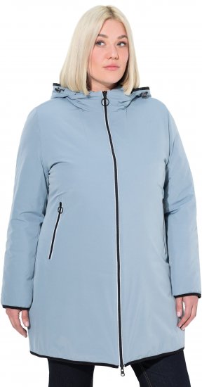 Ulla Popken HYPRAR Reversible Quilted Jacket Grey Blue - Jassen - 