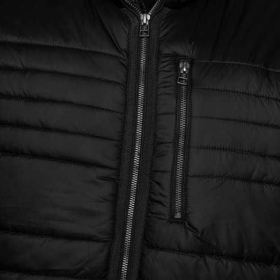 Kam Jeans KV142 Smart Lightweight Puffer Jacket Black - Jassen - Grote Maten Herenjassen