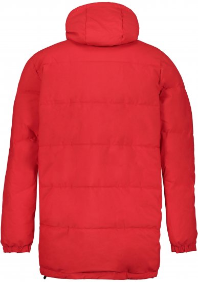 JAY-PI Warm Quilted Parka Dual Function Windproof and Water Repellent Red - Jassen - Grote Maten Herenjassen