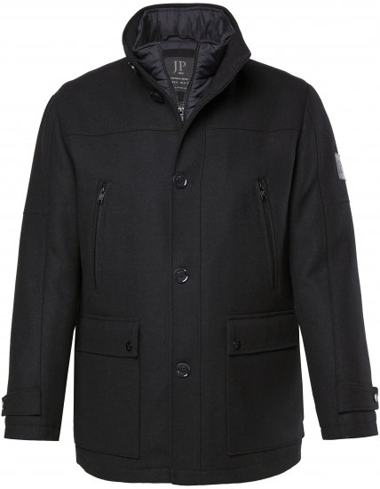 JP1880 Jacket Water-repellent Warm Black - Jassen - Grote Maten Herenjassen
