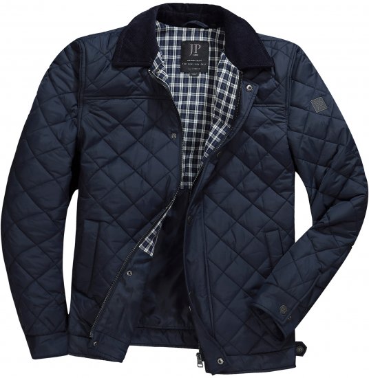 JP1880 Jacket Quilted Navy - Jassen - Grote Maten Herenjassen