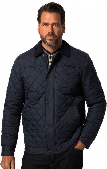 JP1880 Jacket Quilted Navy - Jassen - Grote Maten Herenjassen
