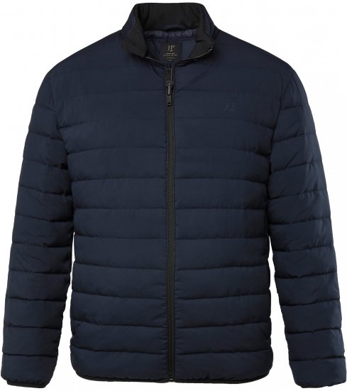 JP1880 Jacket Quilted Stand-up Collar Navy - Jassen - Grote Maten Herenjassen