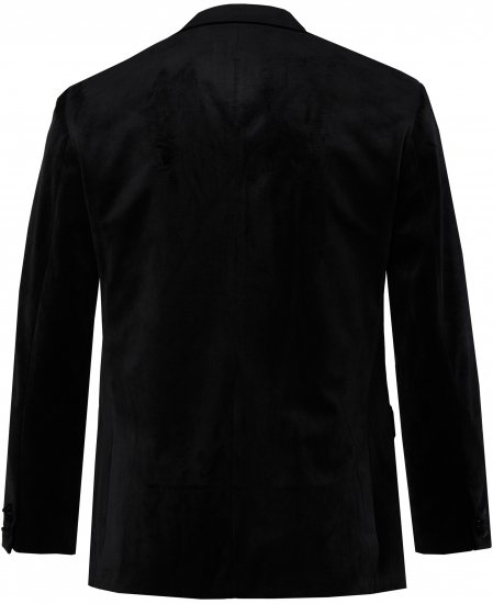 JP1880 Jacket Velvet Business Smoking Black - Pakken - Grote Maten Kostuum Heren