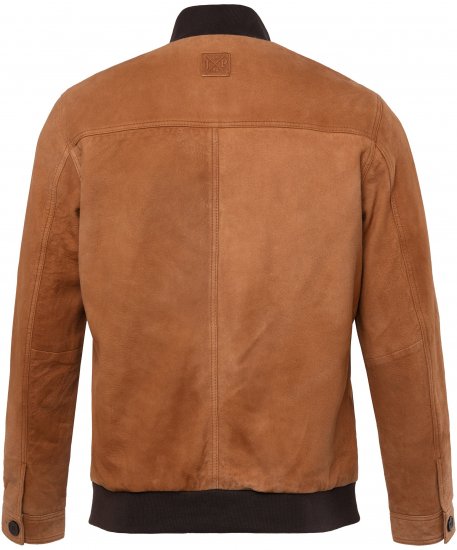 JP1880 Jacket Leather Lamb Nappa Brown - Jassen - Grote Maten Herenjassen
