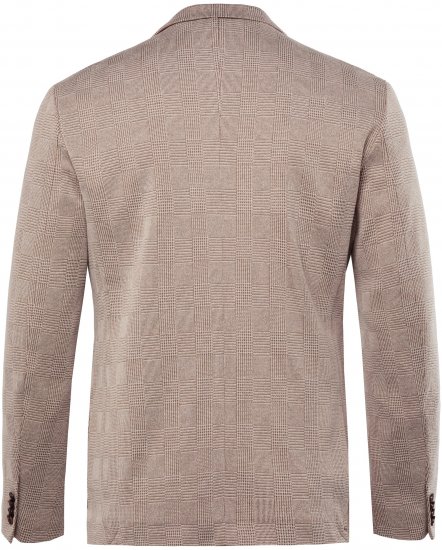 JP1880 Jacket Business Checked Beige - Pakken - Grote Maten Kostuum Heren