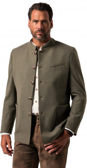 JP1880 Jacket Traditional Flexnamic Green - Jassen - Grote Maten Herenjassen