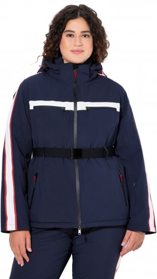 Ulla Popken Triple Function Racing Stripe Jacket Navy - Jassen - 