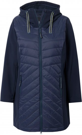 Ulla Popken HYPRAR Softshell Long Cut Jacket Navy - Jassen - 
