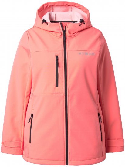 Ulla Popken HYPRAR Softshell Fleece Lined Jacket Coral - Jassen - 