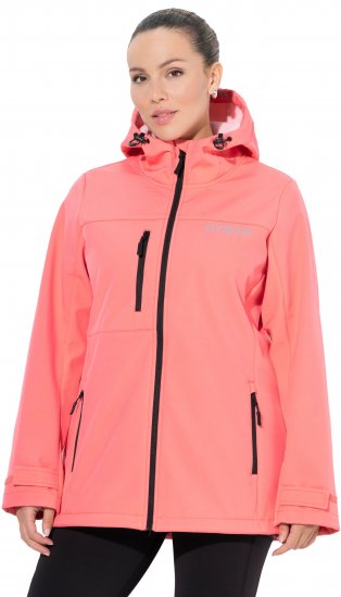 Ulla Popken HYPRAR Softshell Fleece Lined Jacket Coral - Jassen - 