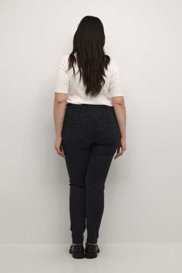 Kaffe Curve Laurina Jeans Gewassen zwarte denim - Jeans & Broeken in Grote Maten – Plus Size - 