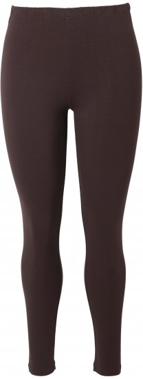 Ulla Popken Basic Stretch Knit Ankle Length Leggings Pine Brown - Jeans & Broeken in Grote Maten – Plus Size - 