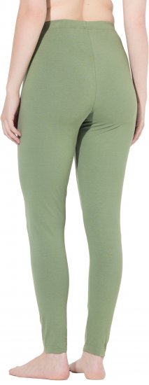 Ulla Popken Basic Stretch Knit Ankle Length Leggings Olive - Jeans & Broeken in Grote Maten – Plus Size - 