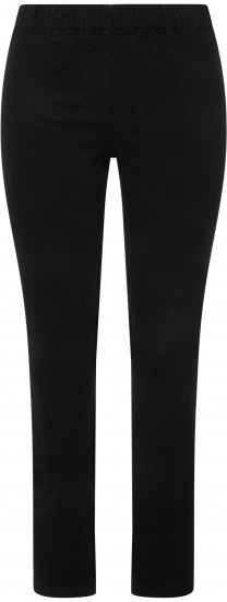 Ulla Popken Denim Look All Elastic Pocket Sienna Jeggings Black - Jeans & Broeken in Grote Maten – Plus Size - 