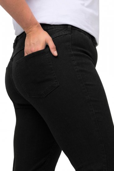 Ulla Popken Denim Look All Elastic Pocket Sienna Jeggings Black - Ulla Popken - Ulla Popken Plusmode voor Dames