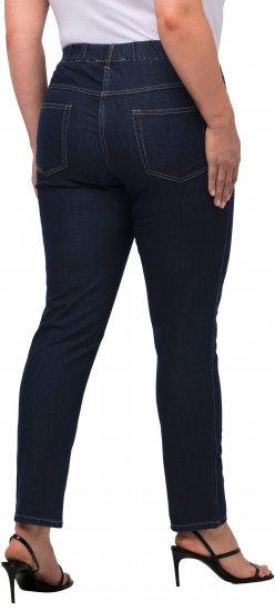 Ulla Popken Denim Look All Elastic Pocket Sienna Jeggings Dark Blue Denim - Jeans & Broeken in Grote Maten – Plus Size - 