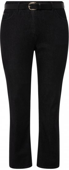 Ulla Popken Sammy Fit Slim Leg Stretch Jeans Black - Jeans & Broeken in Grote Maten – Plus Size - 