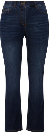 Ulla Popken Sammy Fit Slim Leg Stretch Jeans Blue Denim - Jeans & Broeken in Grote Maten – Plus Size - 