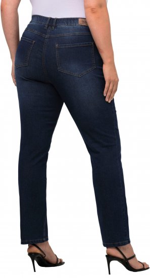 Ulla Popken Sammy Fit Slim Leg Stretch Jeans Blue Denim - Jeans & Broeken in Grote Maten – Plus Size - 