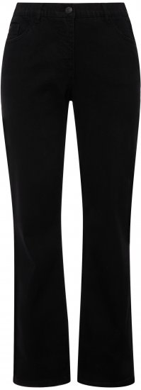 Ulla Popken Straight Leg Mandy Fit Stretch Jeans Black - Jeans & Broeken in Grote Maten – Plus Size - 