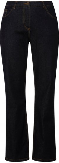 Ulla Popken Straight Leg Mandy Fit Stretch Jeans Dark Blue Denim - Jeans & Broeken in Grote Maten – Plus Size - 