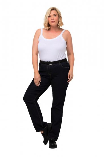 Ulla Popken Marie Fit Bootcut Stretch Jeans Dark Blue Denim - Ulla Popken - Ulla Popken Plusmode voor Dames
