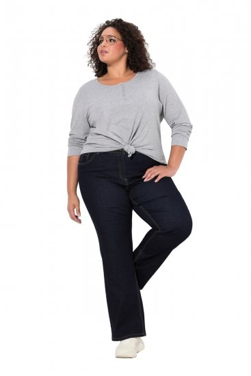 Ulla Popken Marie Fit Bootcut Stretch Jeans Dark Blue Denim - Ulla Popken - Ulla Popken Plusmode voor Dames
