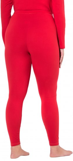 Ulla Popken Quick Dry Moisture Wicking Stretch Ski Leggings Salsa Red - Jeans & Broeken in Grote Maten – Plus Size - 