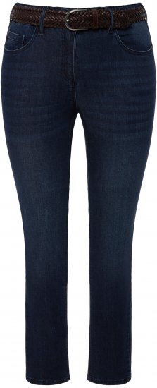 Ulla Popken Stretch Sarah Fit Skinny Jeans Blue Denim - Jeans & Broeken in Grote Maten – Plus Size - 