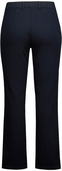 Ulla Popken Basic Mony Tapered Leg Stretch Pants Navy - Jeans & Broeken in Grote Maten – Plus Size - 