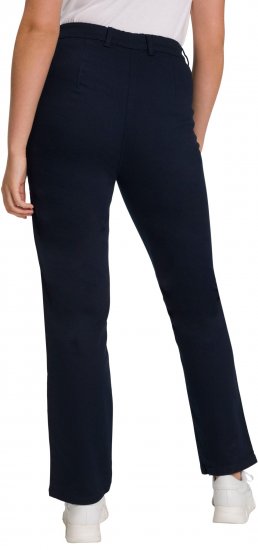 Ulla Popken Basic Mony Tapered Leg Stretch Pants Navy - Jeans & Broeken in Grote Maten – Plus Size - 