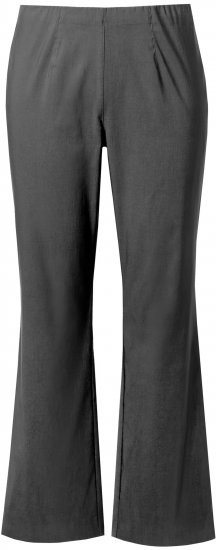 Ulla Popken Bengaline Elastic Waist Thermal Pants Graphite Grey - Jeans & Broeken in Grote Maten – Plus Size - 