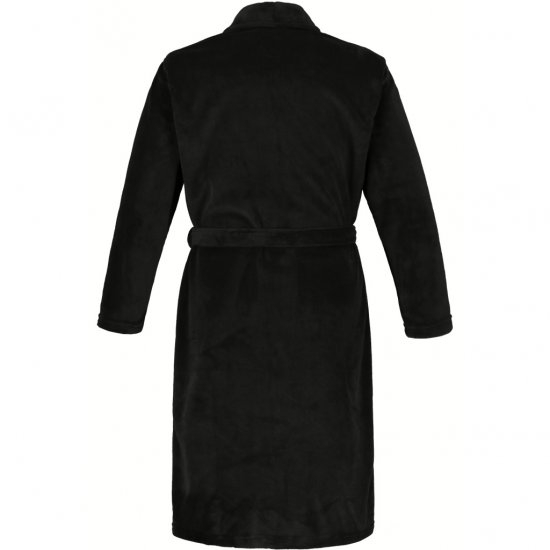 JP1880 Bathrobe with Spacious Patch Pockets Black - Ondergoed & zwem - Grote Maten Ondergoed Heren