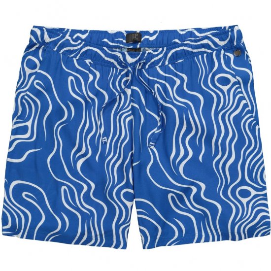 JP1880 Bermuda Shorts All-over Print Royal Blue - Shorts - Grote Maten Korte Broeken Heren