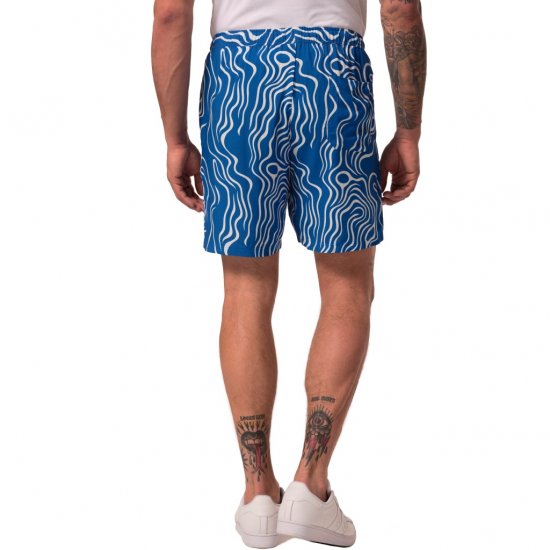 JP1880 Bermuda Shorts All-over Print Royal Blue - Shorts - Grote Maten Korte Broeken Heren