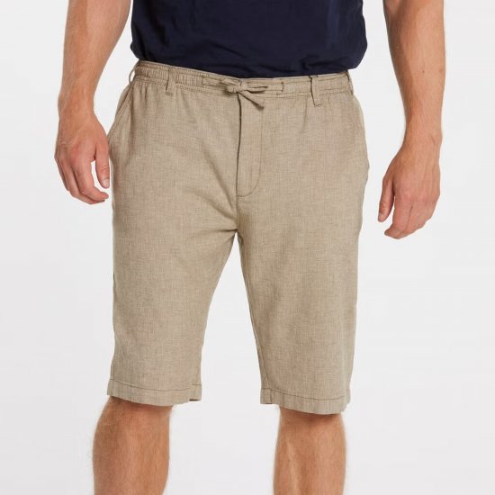 North Latitude 41106 Linen Shorts Beige - Shorts - Grote Maten Korte Broeken Heren