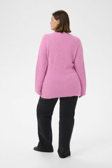 Kaffe Curve Emilia Pullover Pink Power Melange - Gebreide truien - 