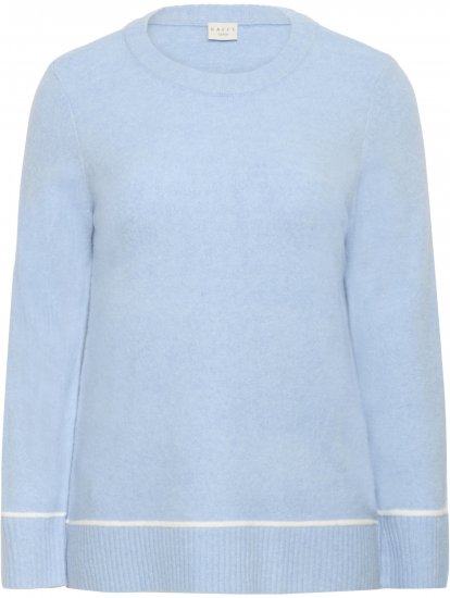 Kaffe Curve Jina Knit Pullover Powder Blue Melange - Gebreide truien - 