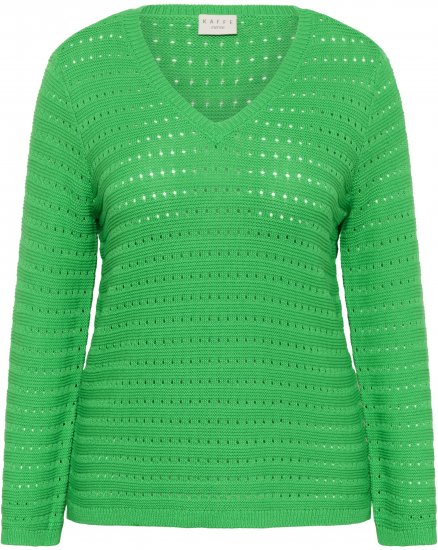 Kaffe Curve Metty Pullover Bright Green - Gebreide truien - 