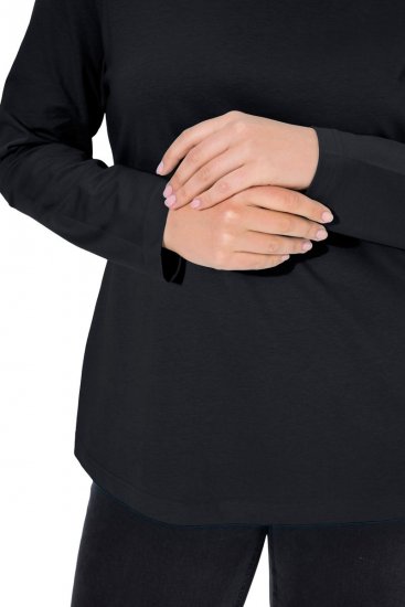 Ulla Popken Basic Long Sleeve Slim Fit Turtleneck Black - Sweaters & hoodies - Warme Sweaters, Hoodies & Truien