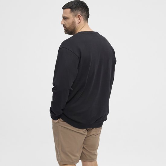 North Latitude Sweatshirt Black TALL - HERENKLEDING MT-6XLT - Tall Kleding Heren