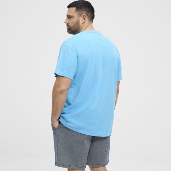North Latitude T-Shirt Printed Turquoise - T-shirts - Grote Maten T-shirts Heren