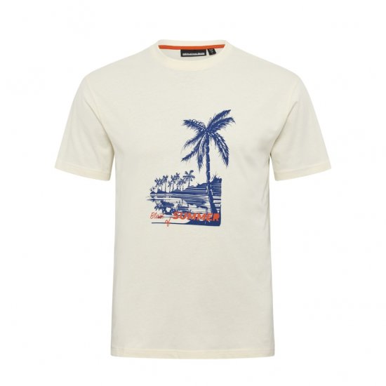 North Latitude T-Shirt Printed Off-White - T-shirts - Grote Maten T-shirts Heren