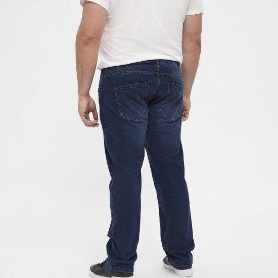 North Latitude Jeans Ringo Blue Used Wash - Jeans & broeken - Jeans & Broeken Grote Maten Heren