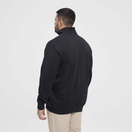 North Latitude Sweatshirt Cardigan Black - Sweaters & hoodies - Sweaters & Hoodies Grote Maten Heren